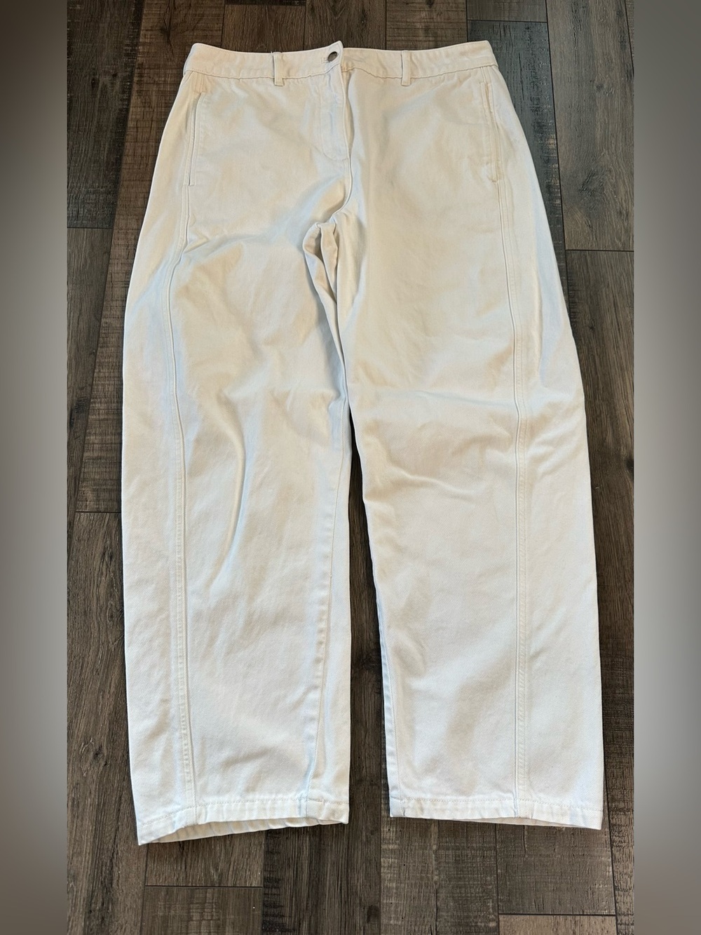 J. Crew White Barrel Leg Women's Jeans Size 12